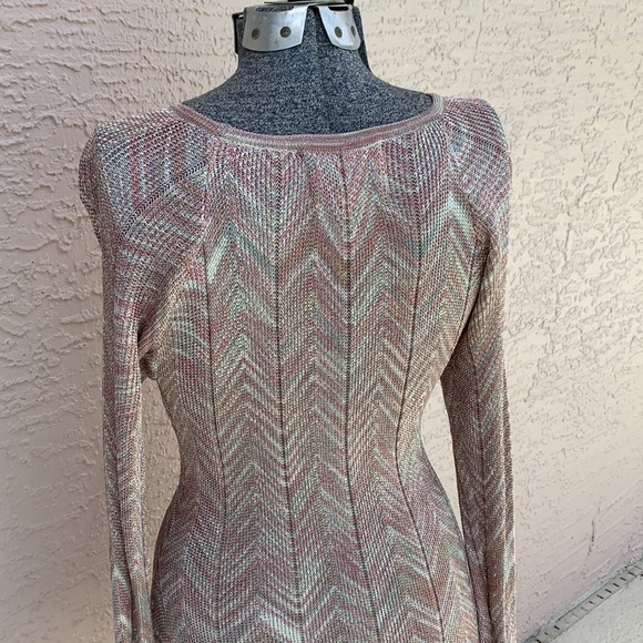 Intrigue long sleeve sweater tunic or dress with asymmetrical hem - Picture 8 of 10